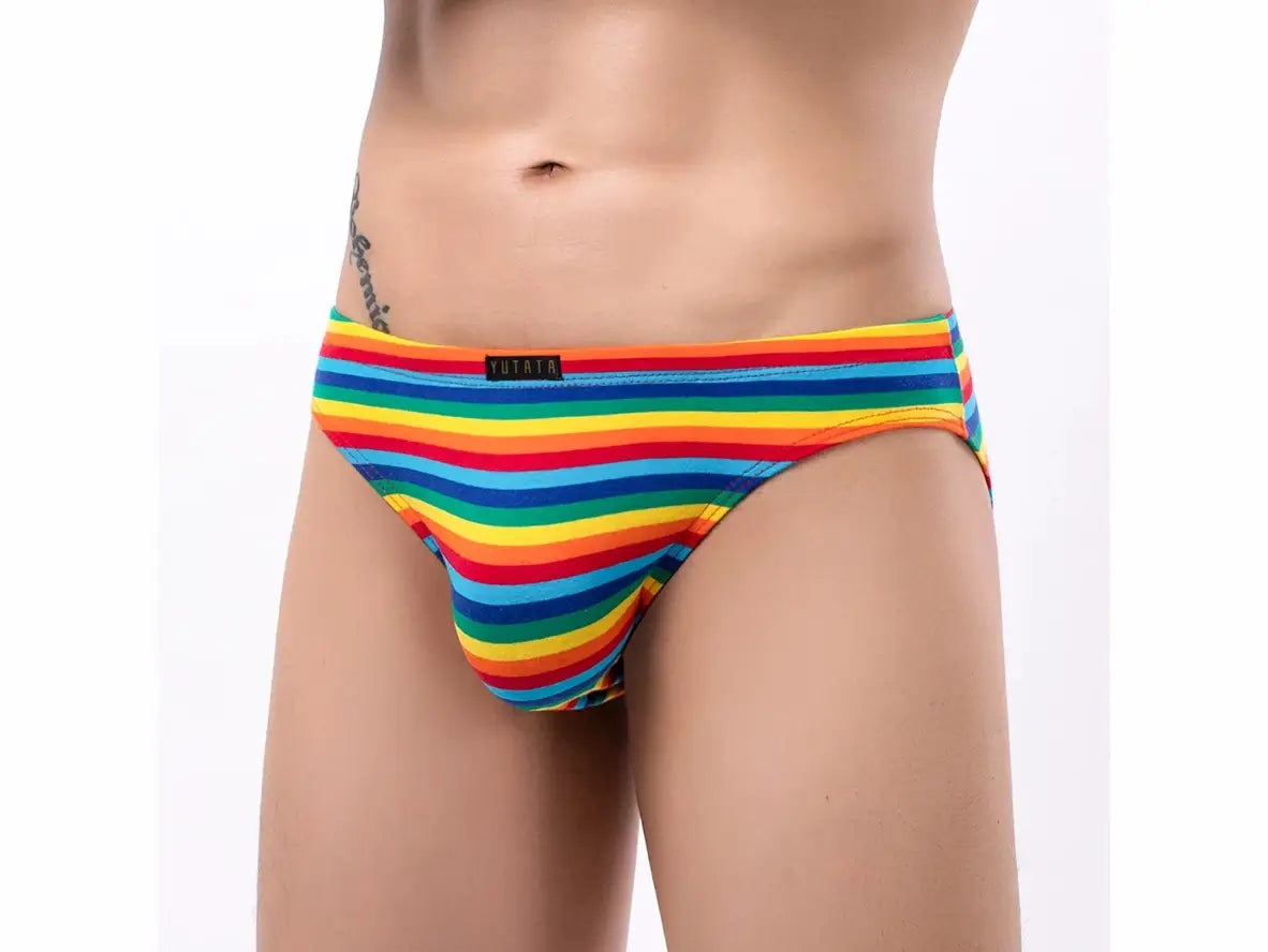 Gay Briefs | Sexy Stripe Rainbow Briefs