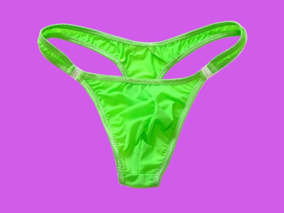 Gay Swim Thongs | Sexy Snap Button Low-Rise Swim Thongs