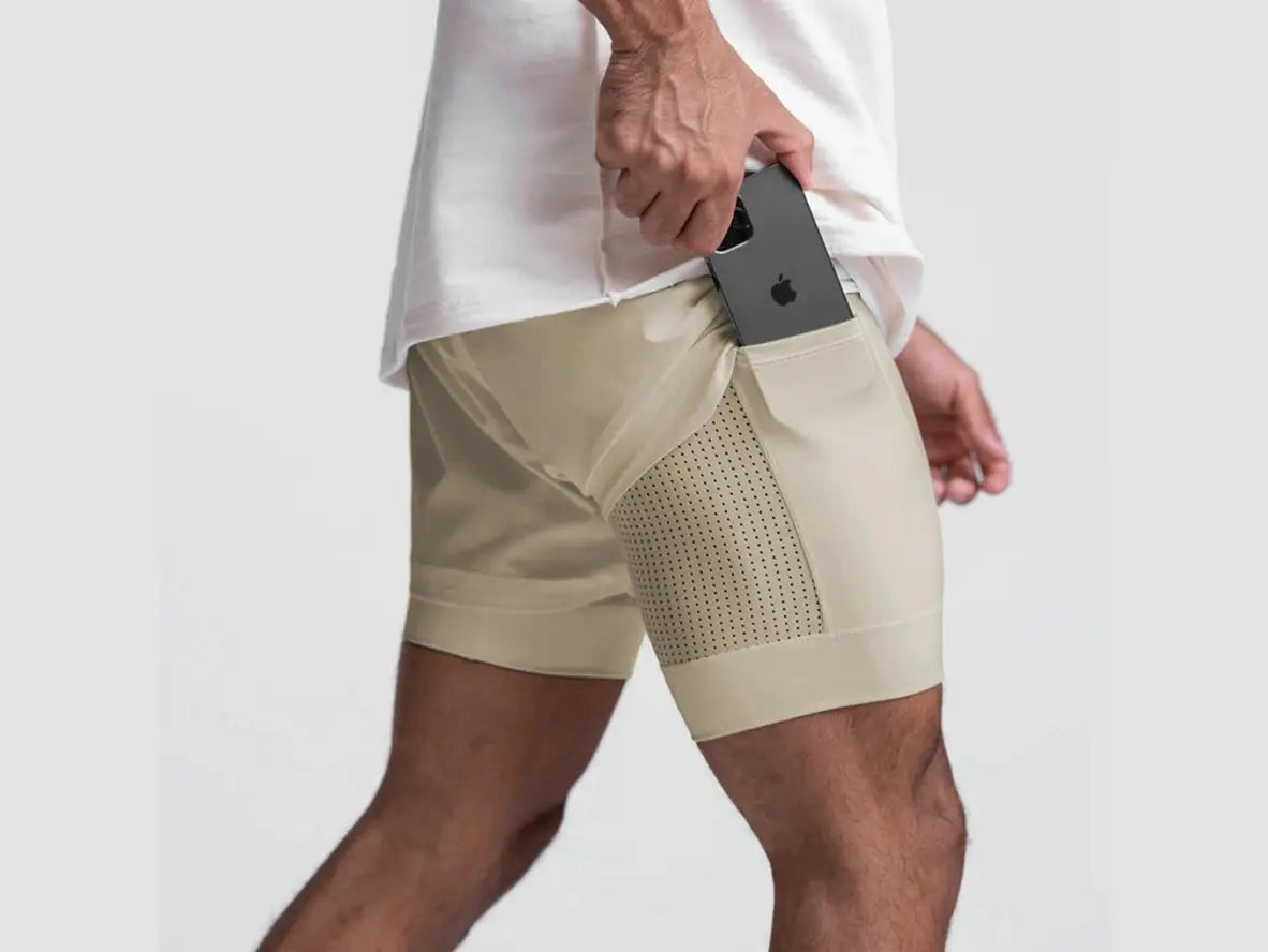 Gay Gym Shorts | Double Deck Quick Dry Workout Shorts