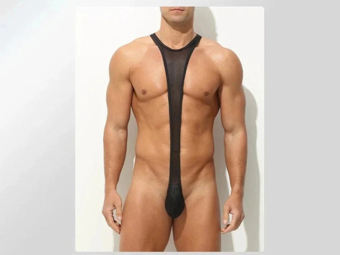 Ultra Sling – Transparent Gay Thong Mankini