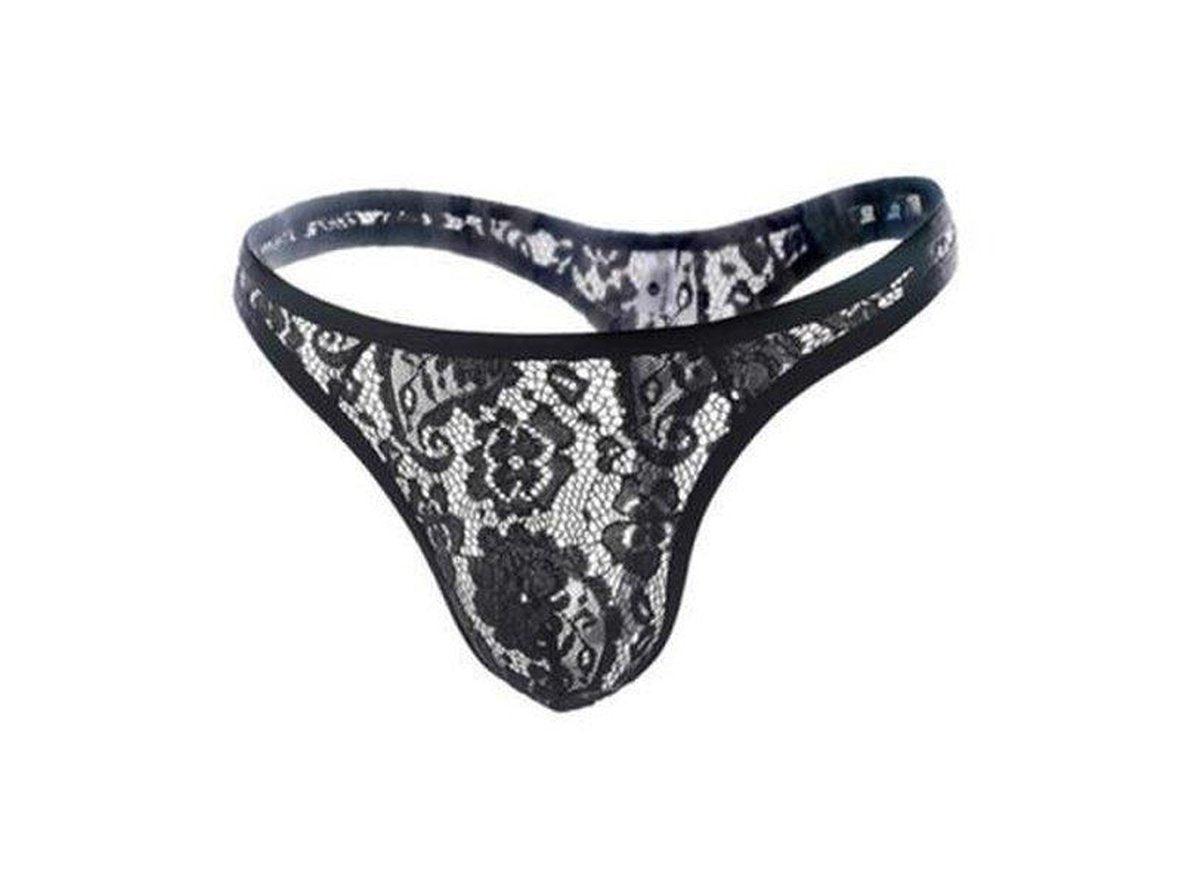 Forbidden Lace – Gay See-Through Thong