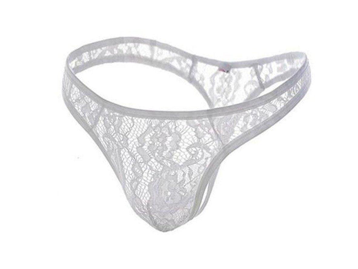 Forbidden Lace – Gay See-Through Thong