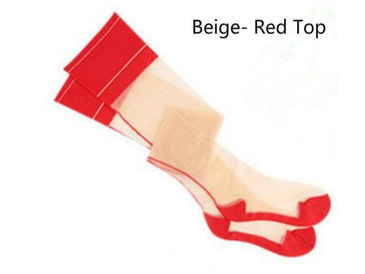 Gay Bodystockings | Thigh High Transparent Pantyhose