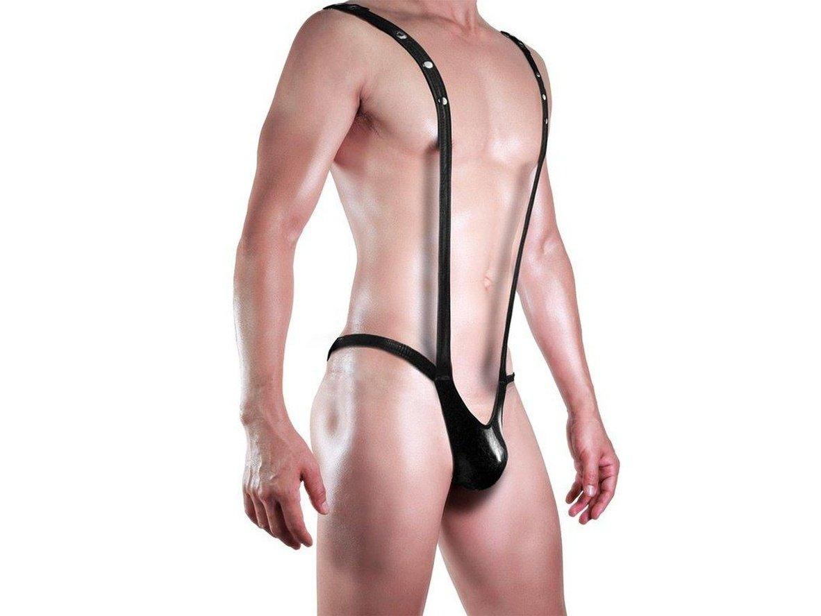 Gay Bodysuits | CIOKICX Faux Leather Bodysuit
