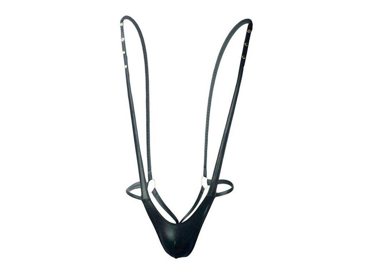 Gay Bodysuits | CIOKICX Faux Leather Bodysuit