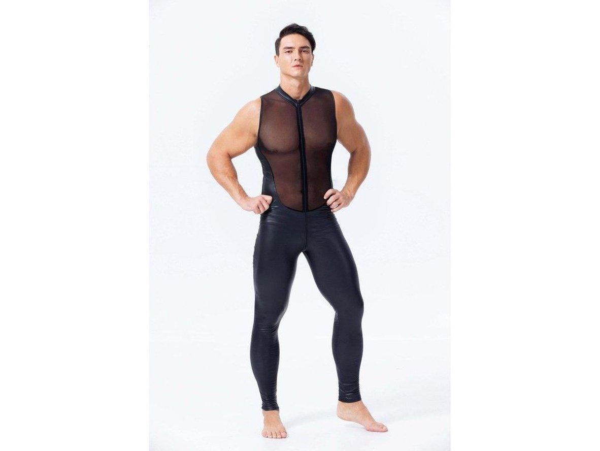 Gay Bodysuits | Clubwear Hot Mesh Sleeveless Bodysuit