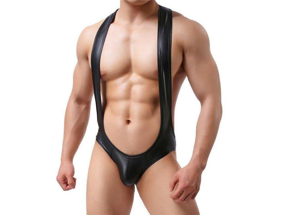 Gay Bodysuits | Daring Faux Leather Bodysuits