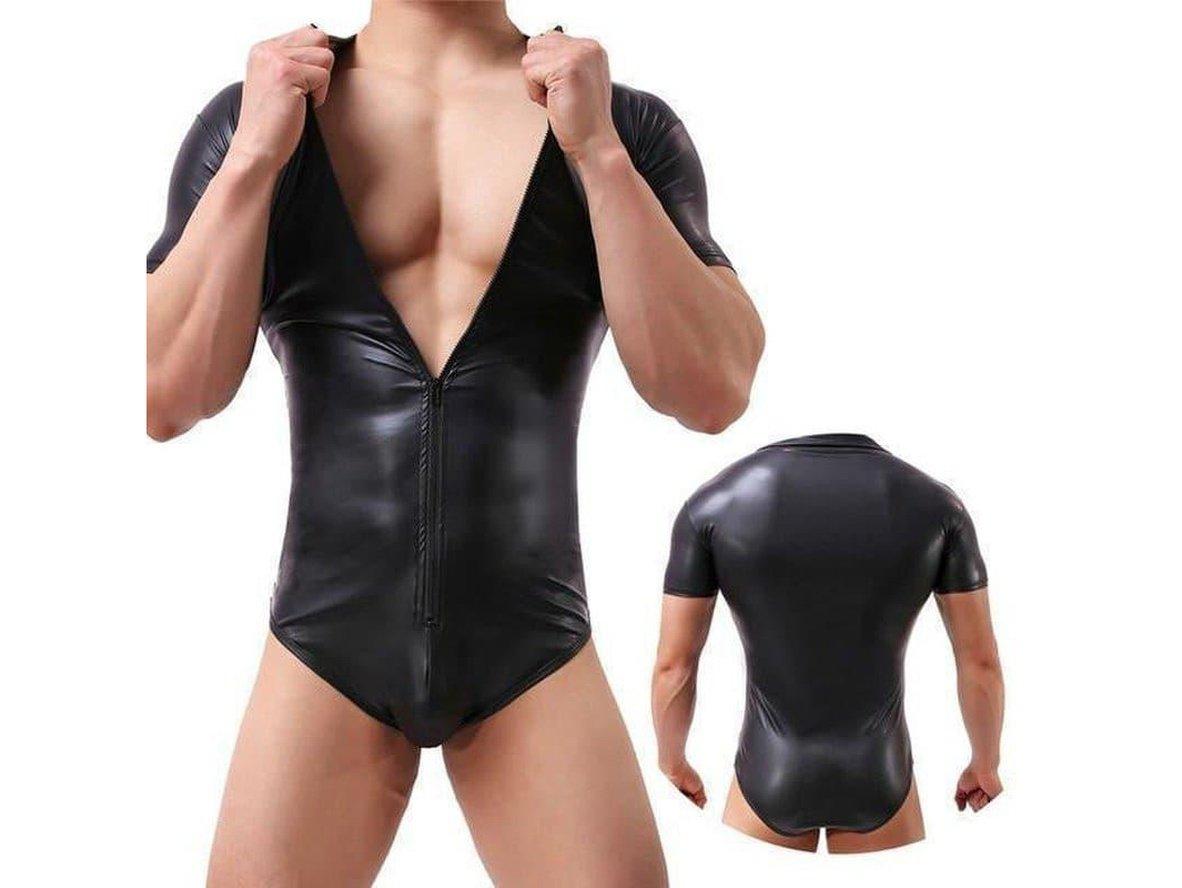 Gay Bodysuits | Daring Faux Leather Bodysuits