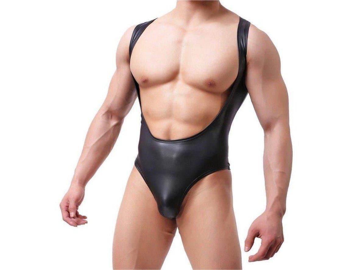 Gay Bodysuits | Daring Faux Leather Bodysuits