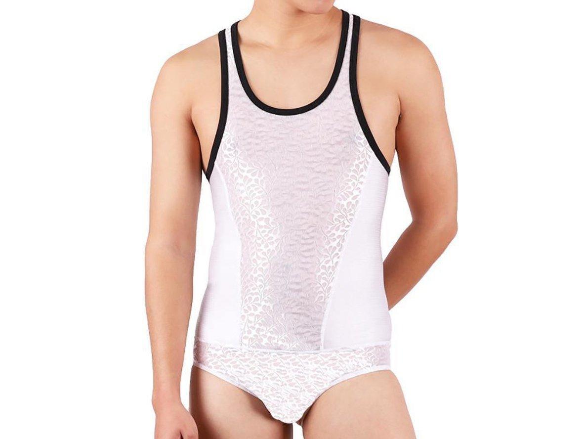 Gay Bodysuits | Sexy Lace Seamless Bodysuit