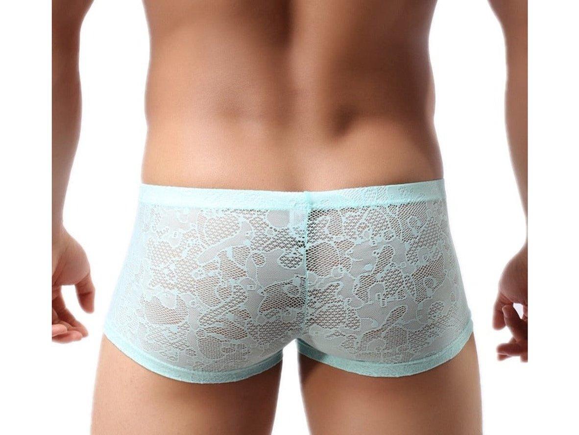Gay Boxer Briefs | Sexy Lace U-Pouch Underwear Boxer Briefs