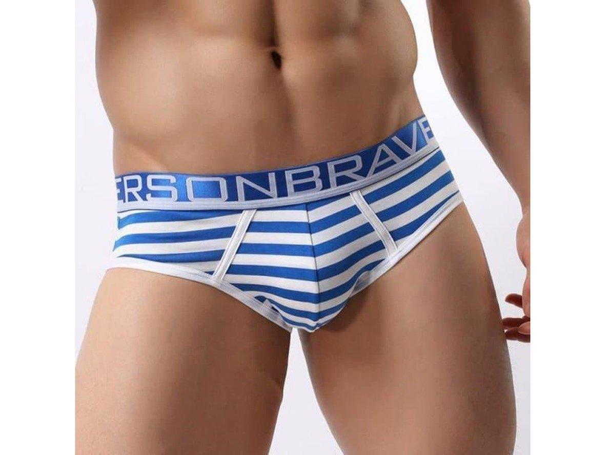 Gay Briefs | BRAVE PERSON Underwear Cotton Stripe Briefs