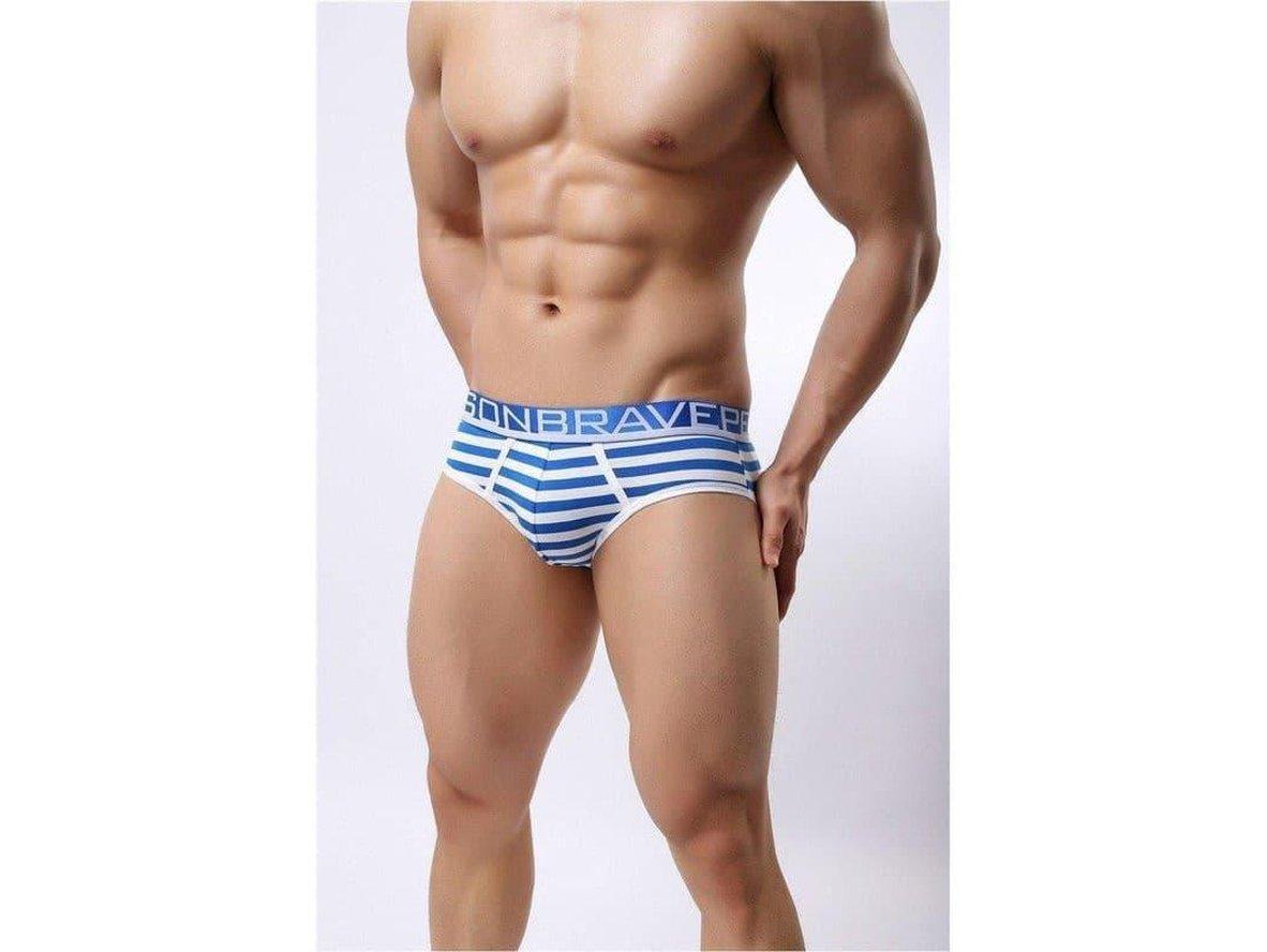Gay Briefs | BRAVE PERSON Underwear Cotton Stripe Briefs