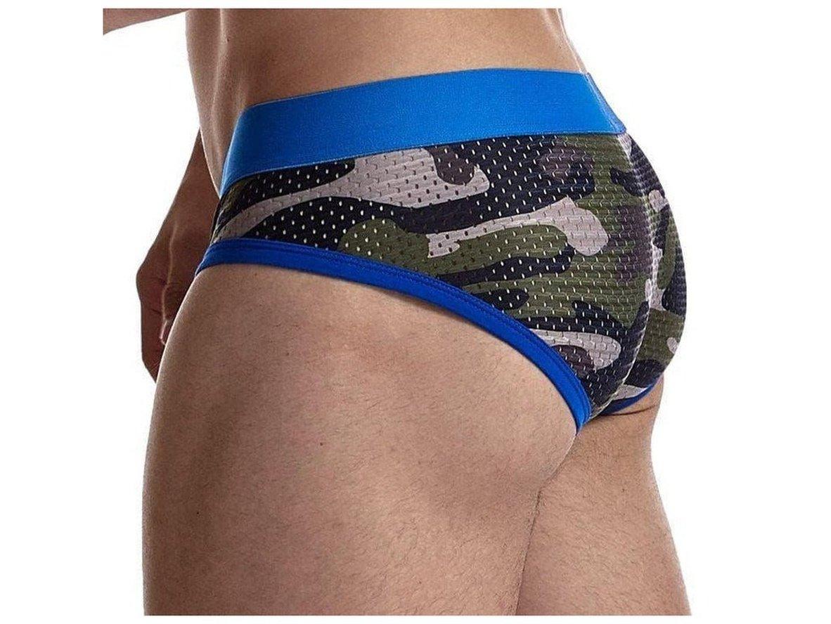 Gay Briefs | JOCKMAIL Underwear Camo Mesh Briefs