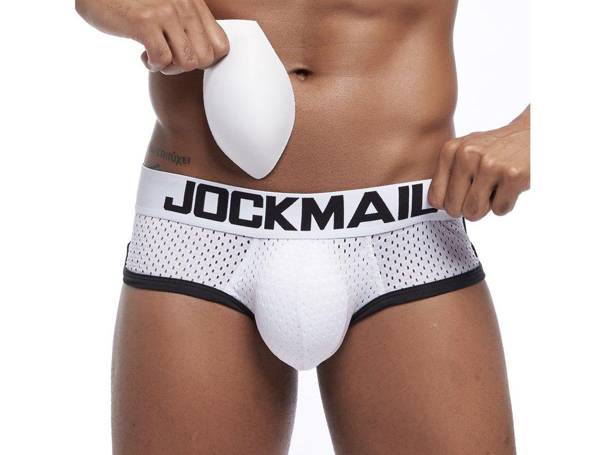 Gay Briefs | JOCKMAIL Underwear Mesh Padded Briefs