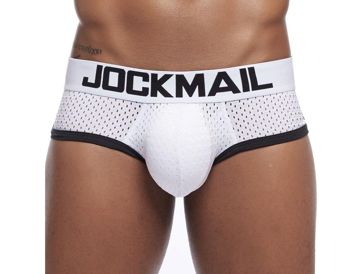 Gay Briefs | JOCKMAIL Underwear Mesh Padded Briefs