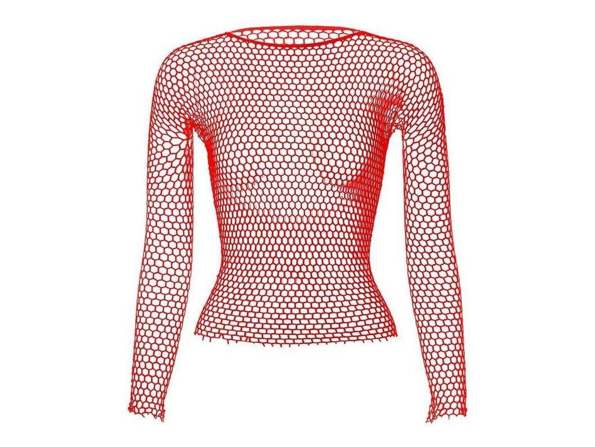 Gay Clubwear | Mesh Top Long Sleeve Lingerie