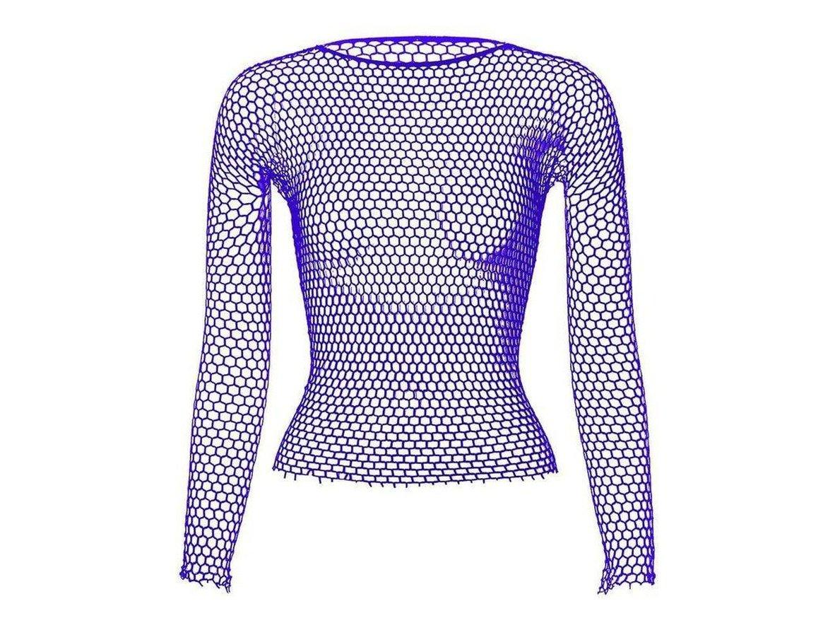 Gay Clubwear | Mesh Top Long Sleeve Lingerie