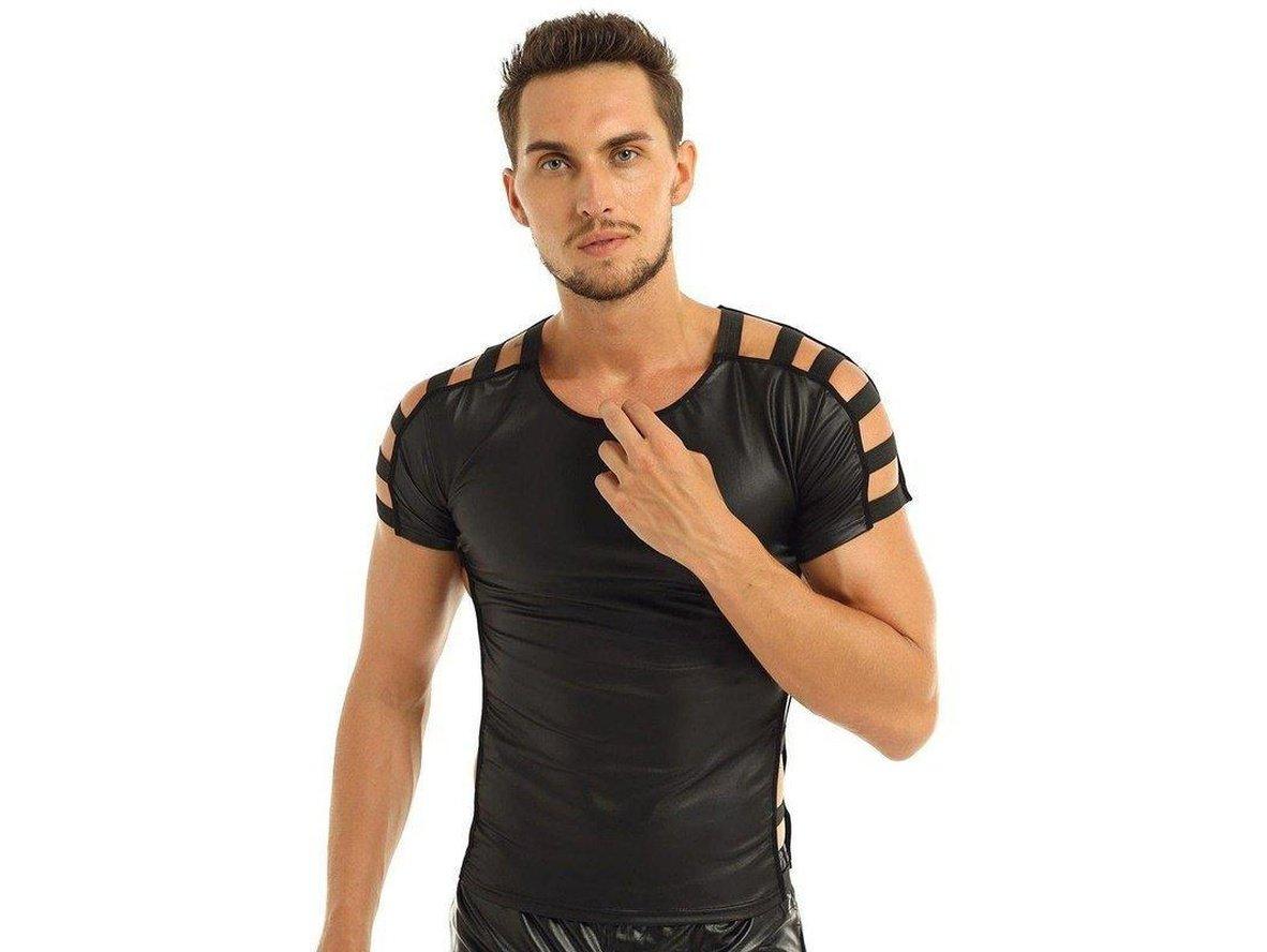 Gay Clubwear | Sexy Faux Leather Top