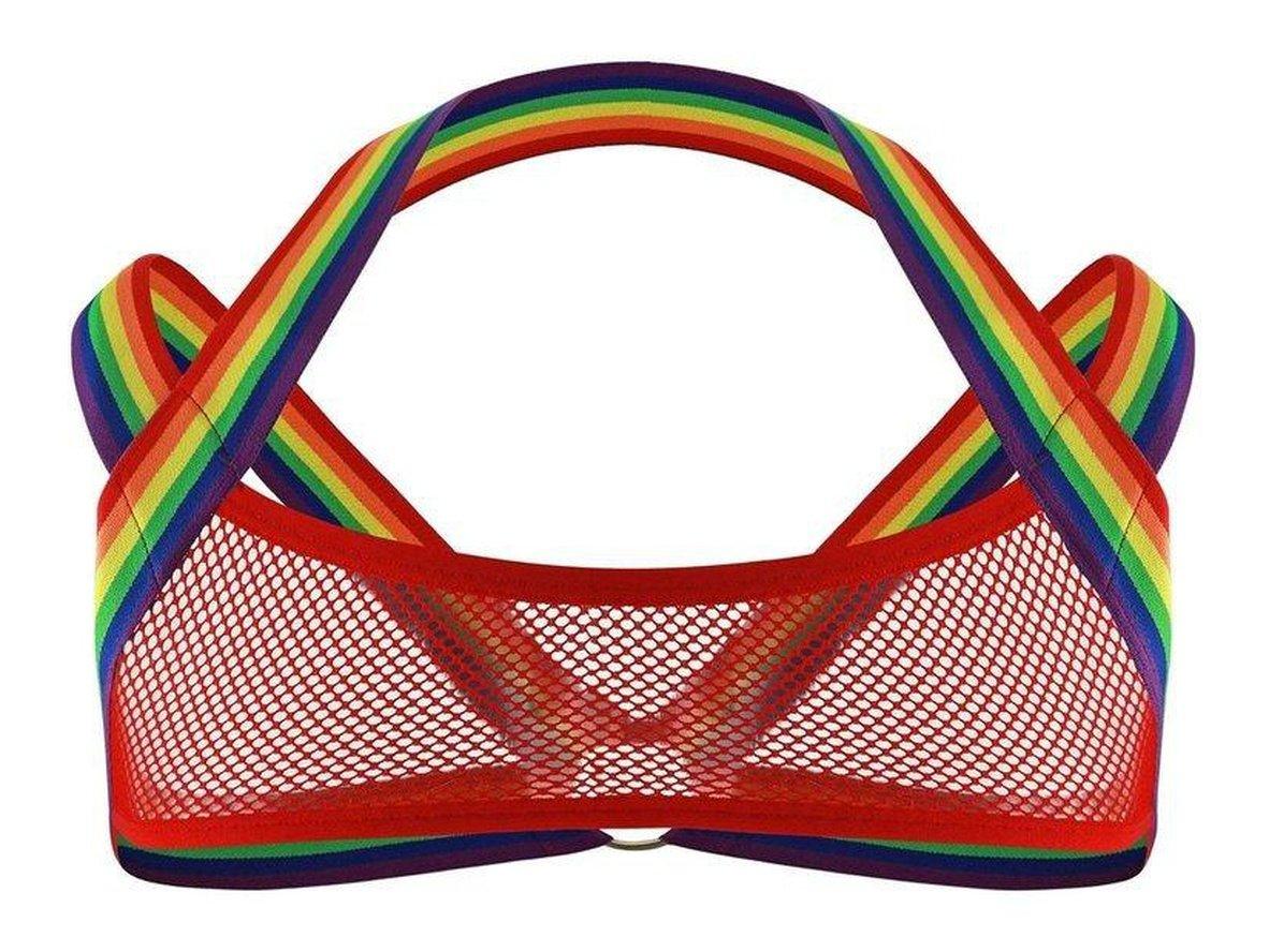 Gay Crop Tops | CLEVER-MENMODE Clubwear Mesh Crop Top