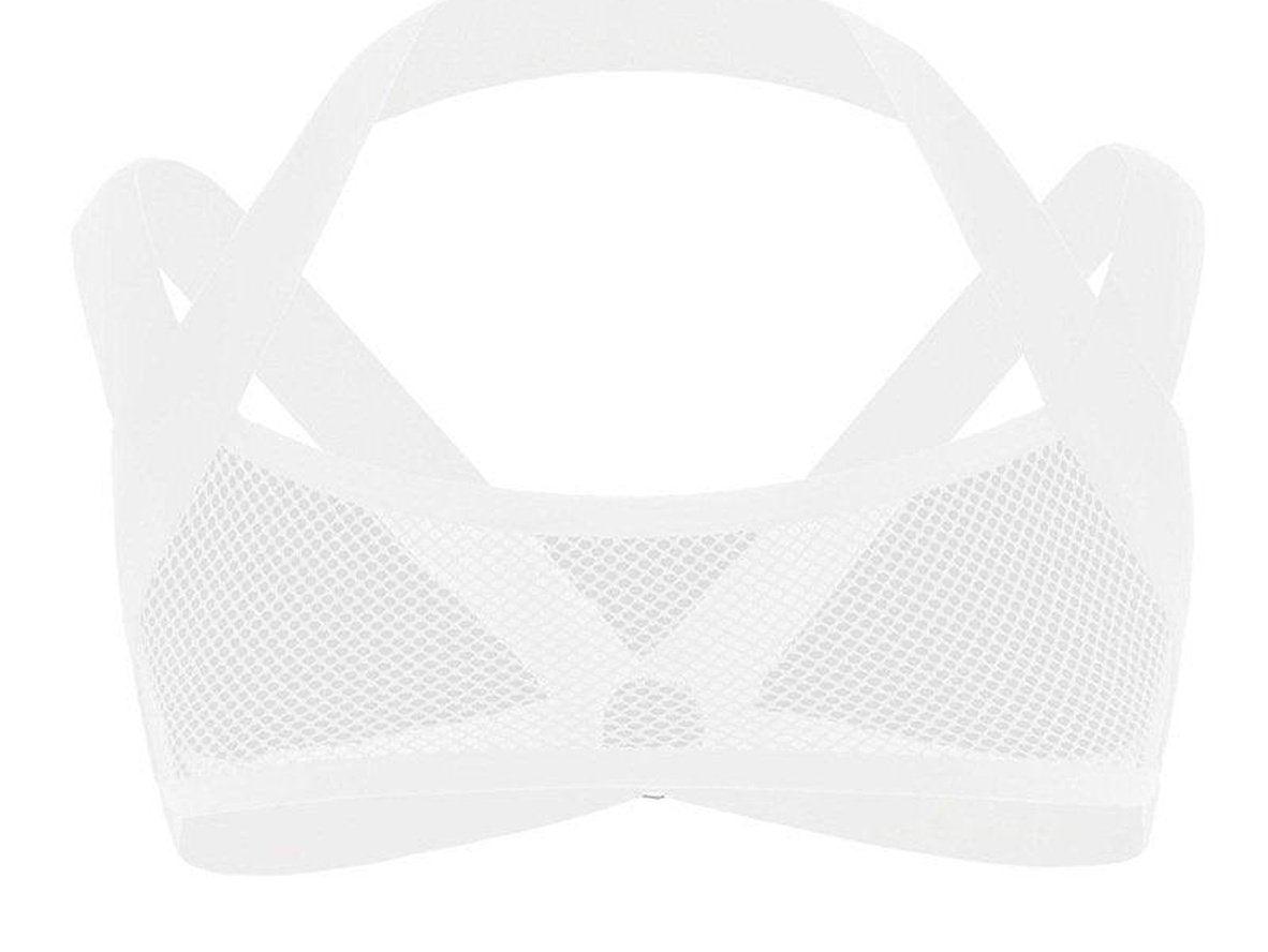 Gay Crop Tops | CLEVER-MENMODE Clubwear Mesh Crop Top