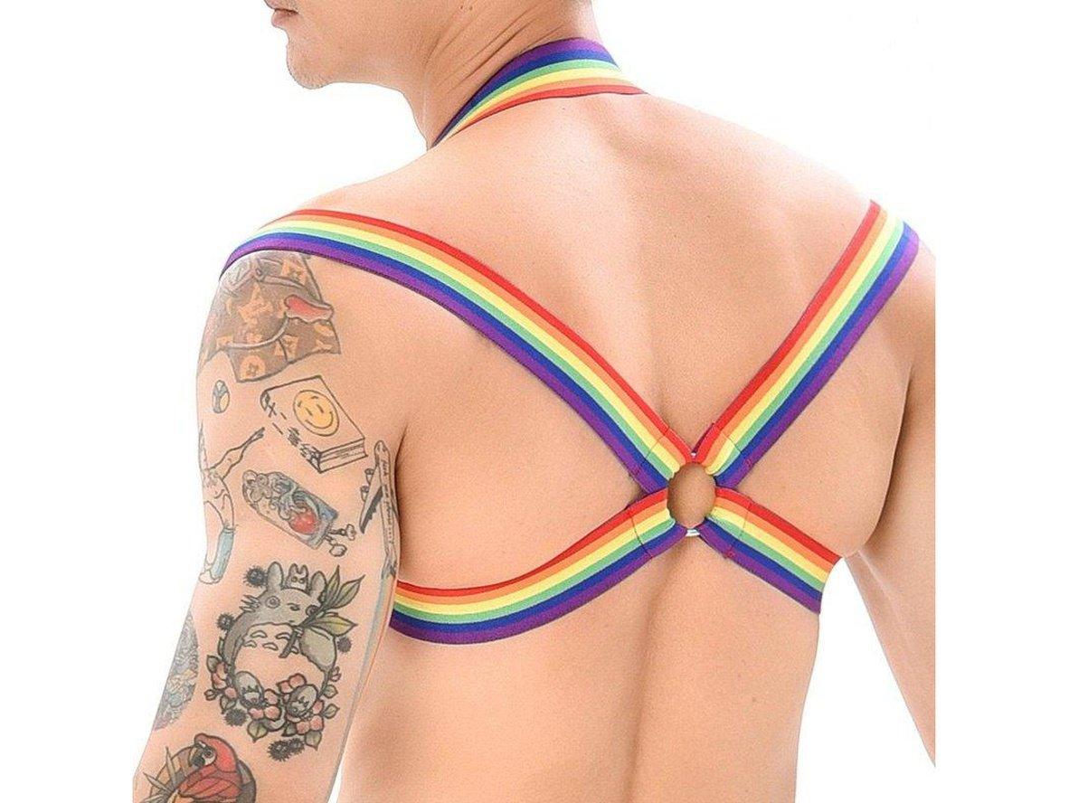 Gay Crop Tops | CLEVER-MENMODE Clubwear Mesh Crop Top