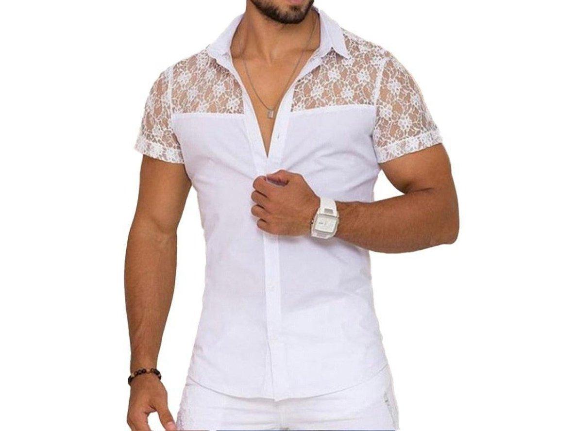 Gay Fashion Tops | INCERUN Short Sleeve Sexy Shirt