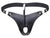 Gay G-Strings | Faux Leather Open Crotch Black Sexy G-strings
