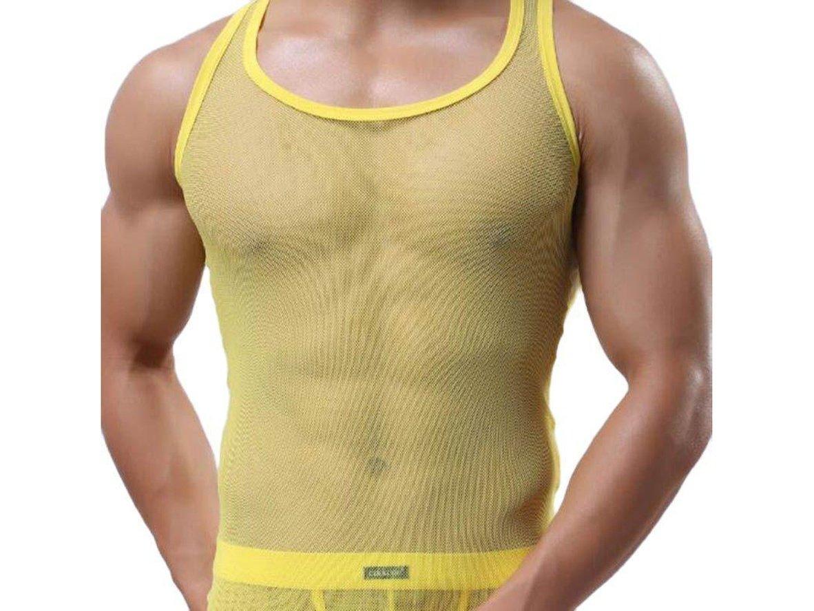 Gay Gym Tops | Sexy Mesh Tank Top