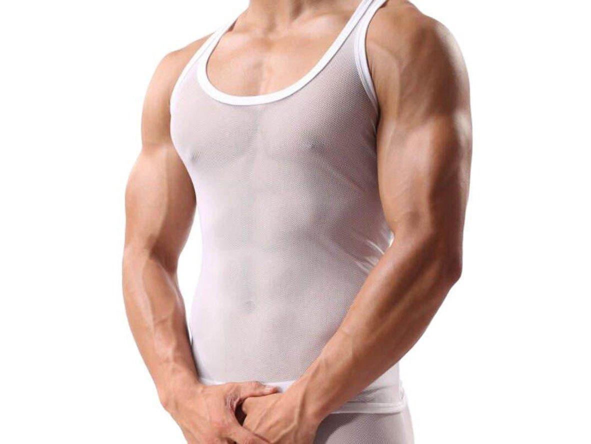Gay Gym Tops | Sexy Mesh Tank Top
