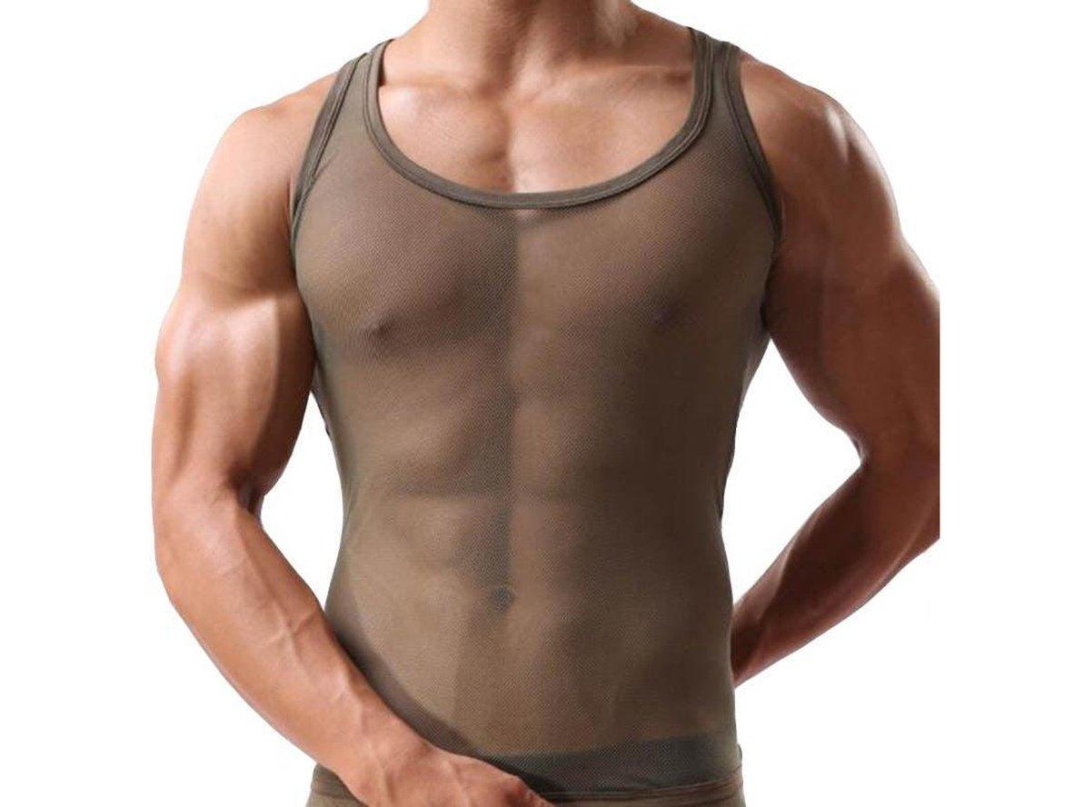Gay Gym Tops | Sexy Mesh Tank Top