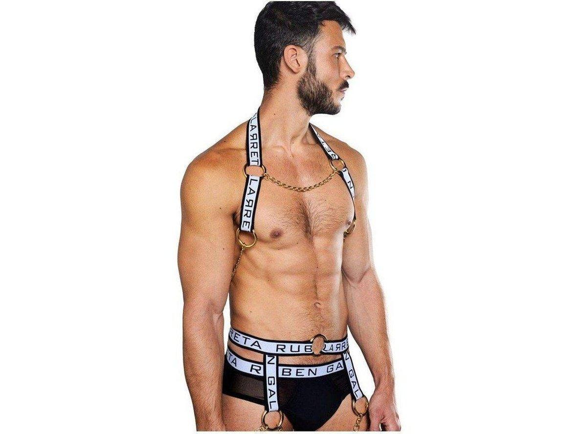 RUBEN-GALARRETA-MENS-FASHION-HARNESS-STUDDED-TOP-BACK-min - Ruben