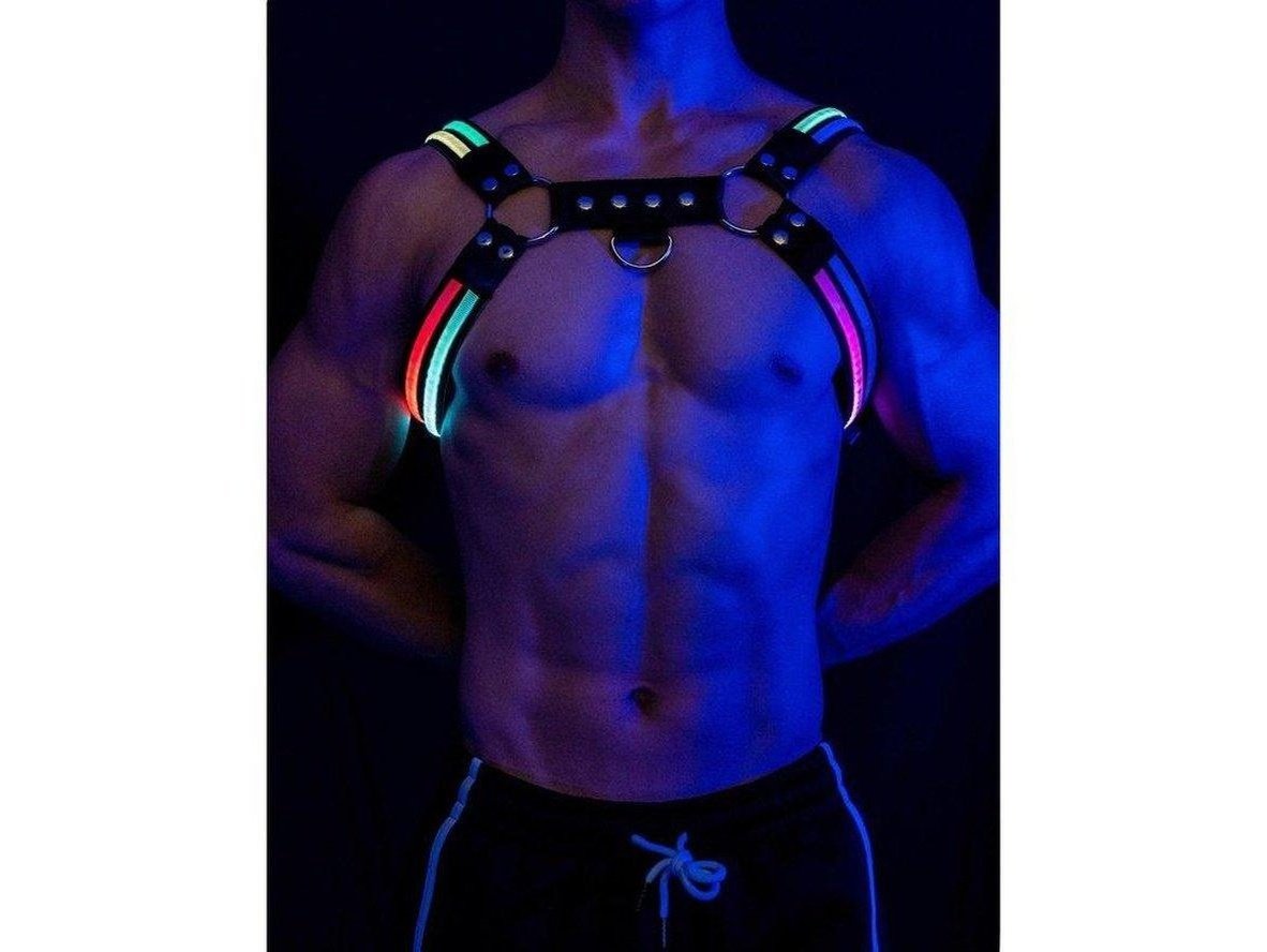 Gay Harness | D.M Designer Neon Chest Harness
