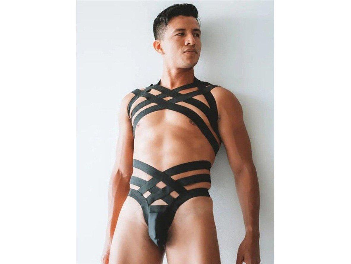 Gay Harness | Body Straps Set Top + Thong Bottom