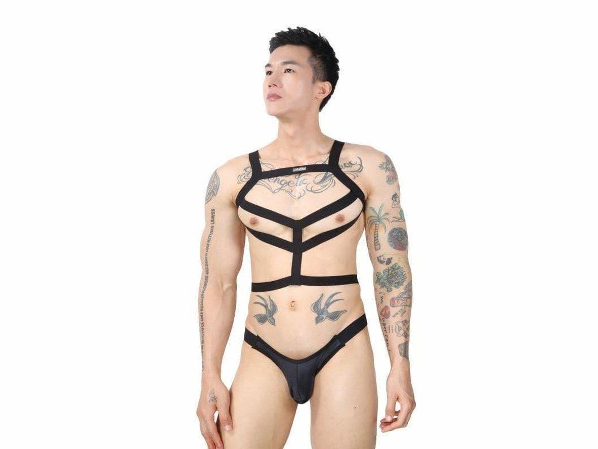 Gay Harness | CLEVER-MENMODE Body Harness Set + Underwear Briefs