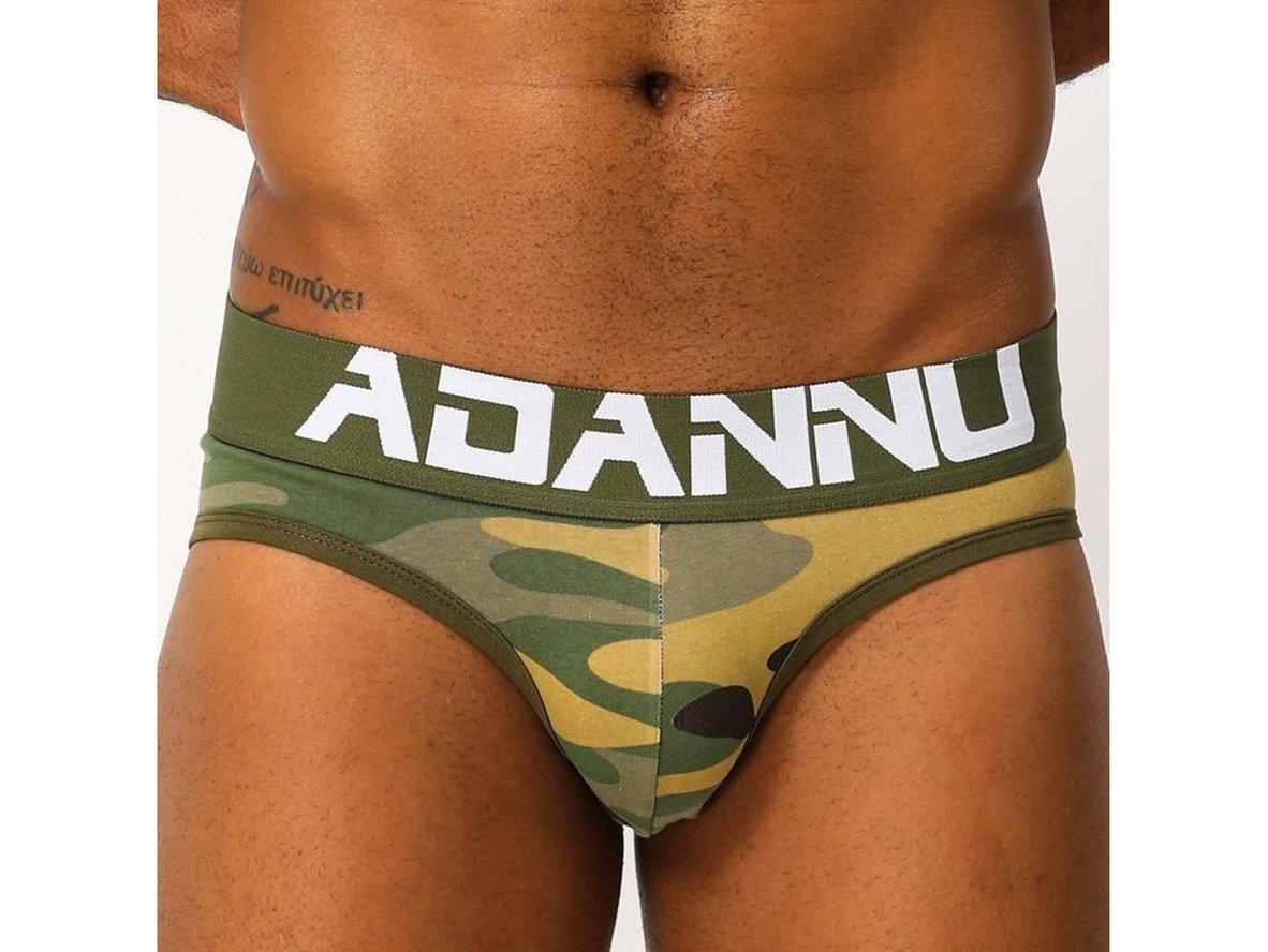 Gay Jock Briefs | ADANNU Camo Open Butt Jock Briefs