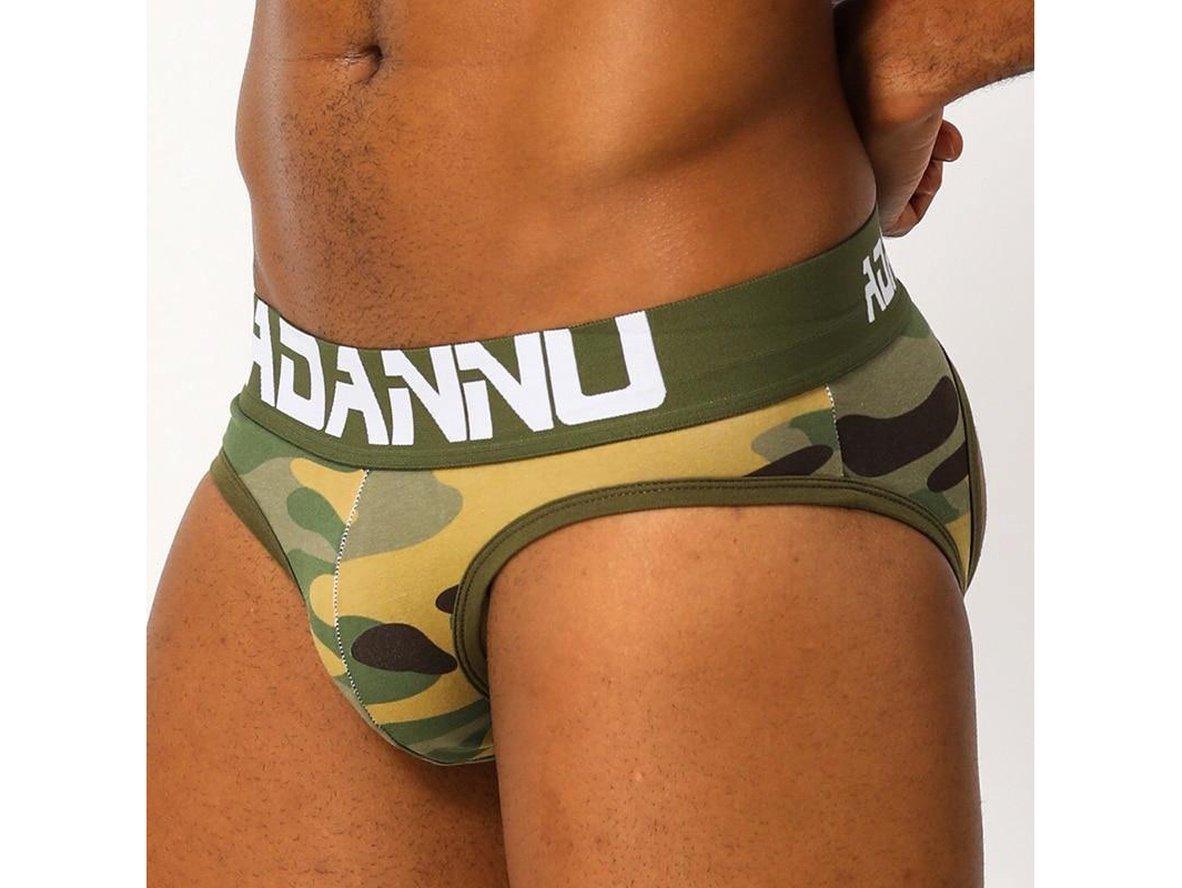 Gay Jock Briefs | ADANNU Camo Open Butt Jock Briefs