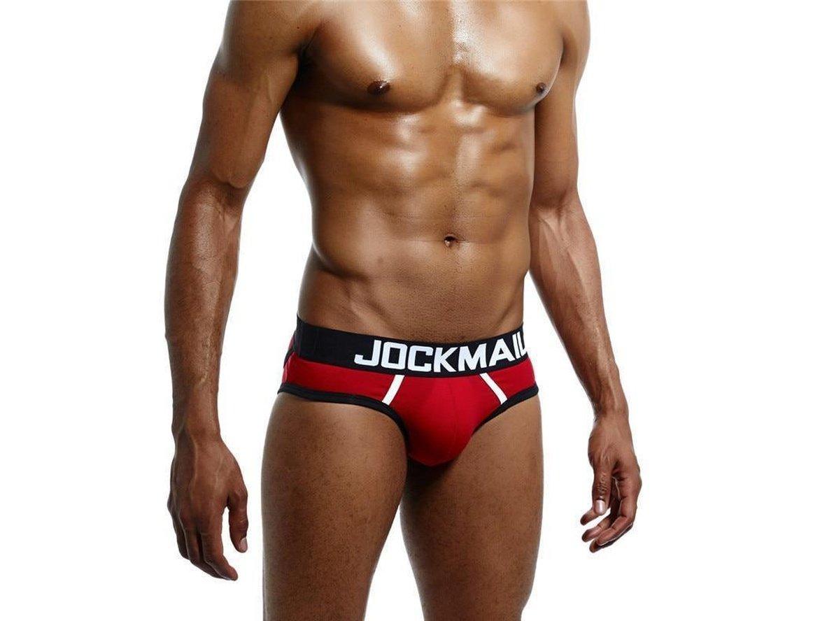 Gay Jock Briefs | JOCKMAIL Underwear Open Butt Jock Briefs