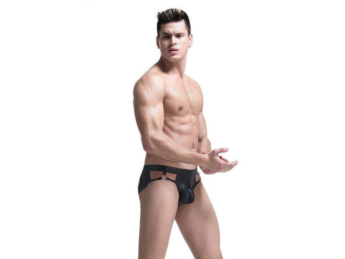 Gay Jockstraps | Faux Leather Underwear Jockstrap