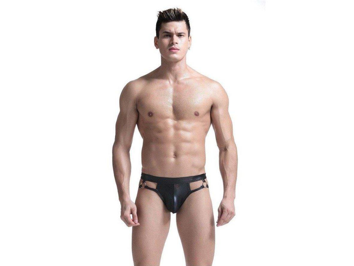 Gay Jockstraps | Faux Leather Underwear Jockstrap