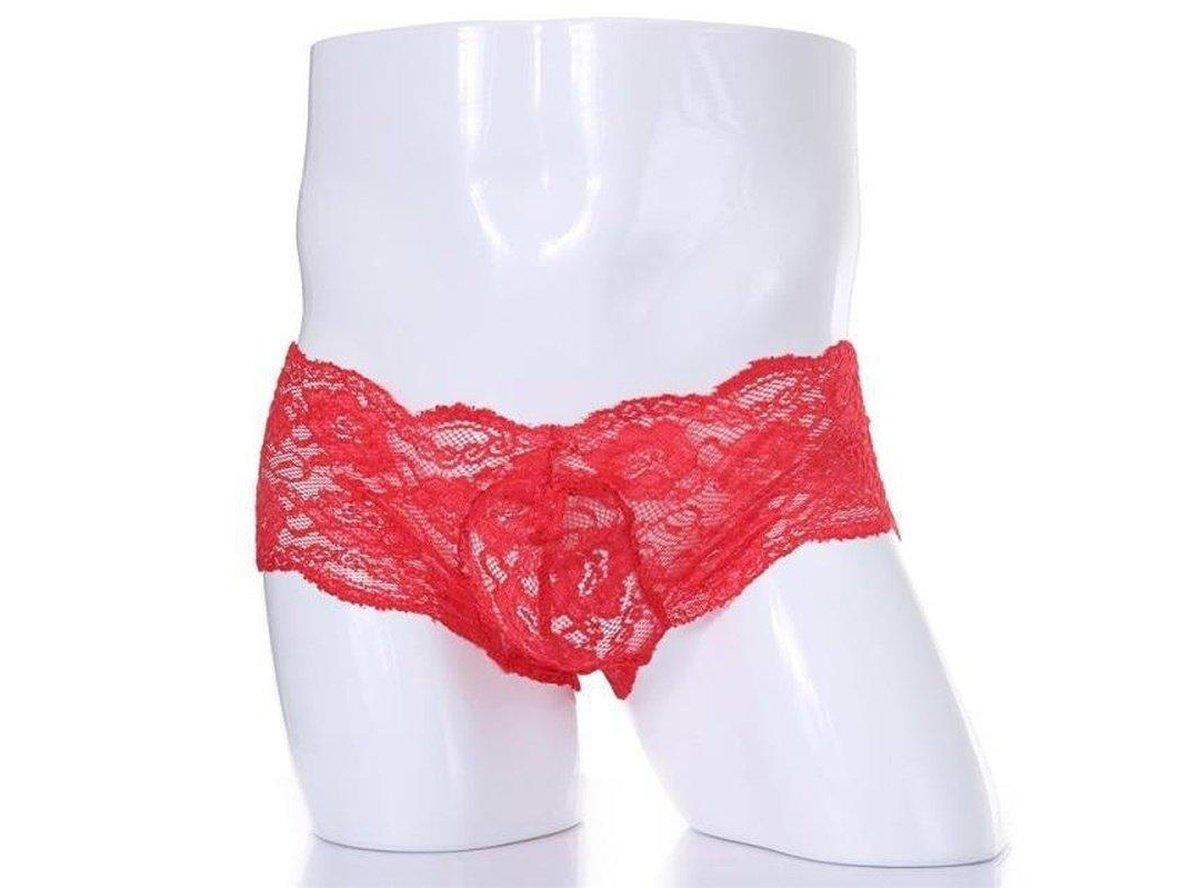 Gay Lingerie | CLEVER-MENMODE Underwear Sexy Lace See-Through Briefs