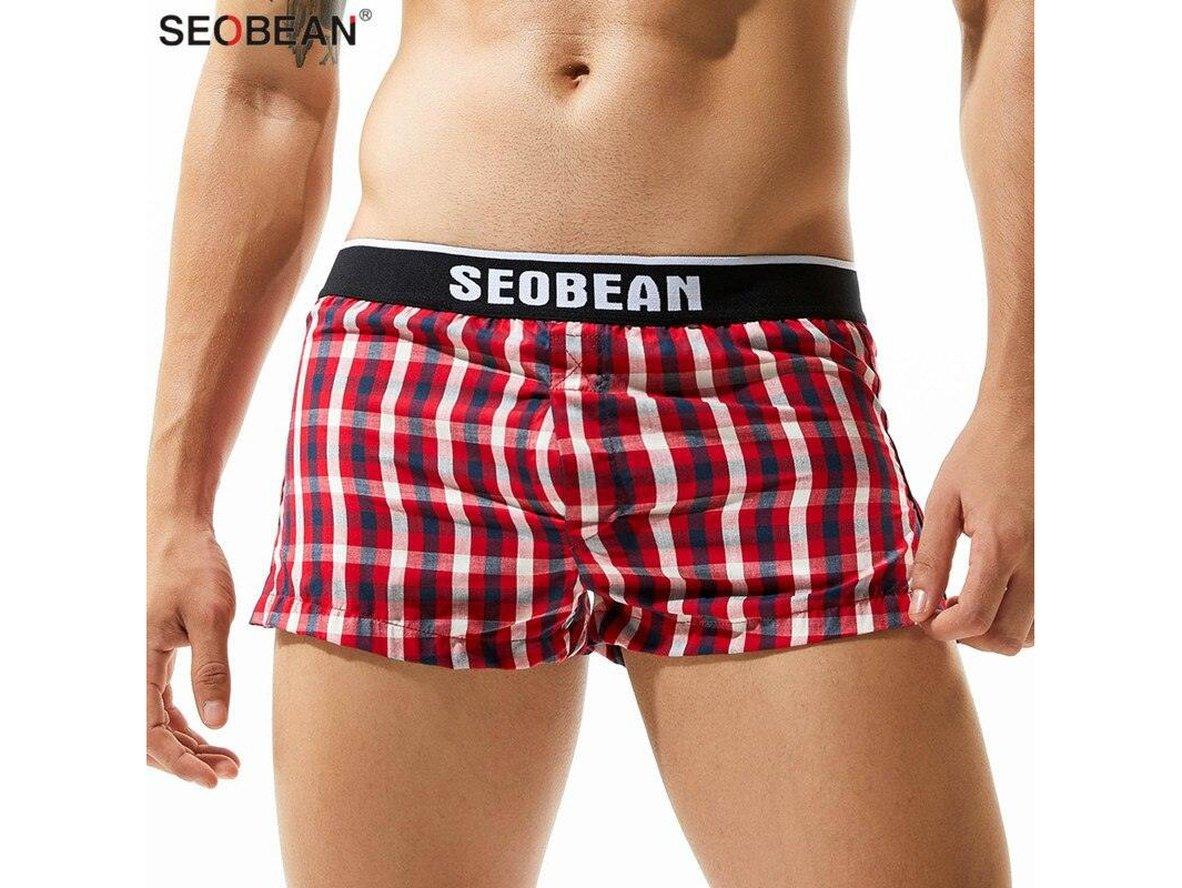 Gay Loungewear | SEOBEAN Cotton Plaid Boxer Briefs