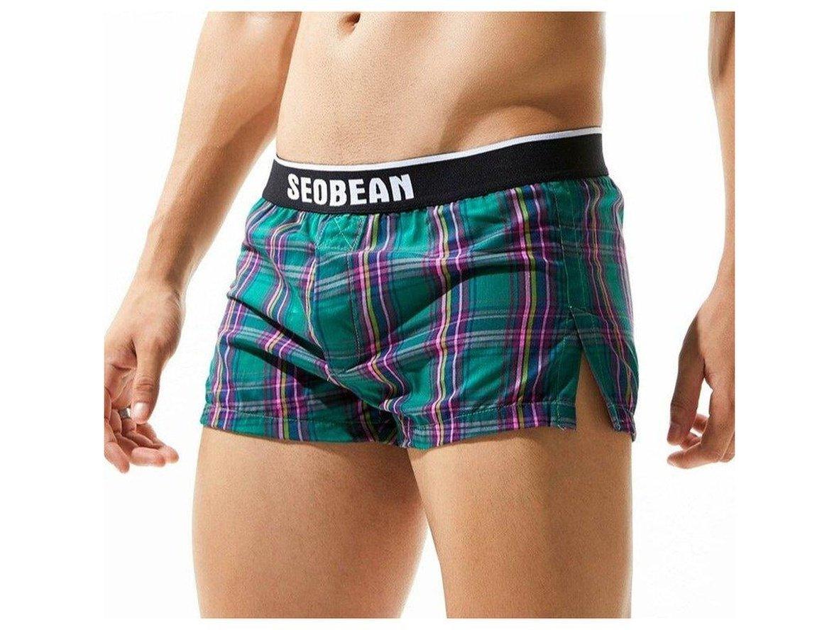 Gay Loungewear | SEOBEAN Cotton Plaid Boxer Briefs