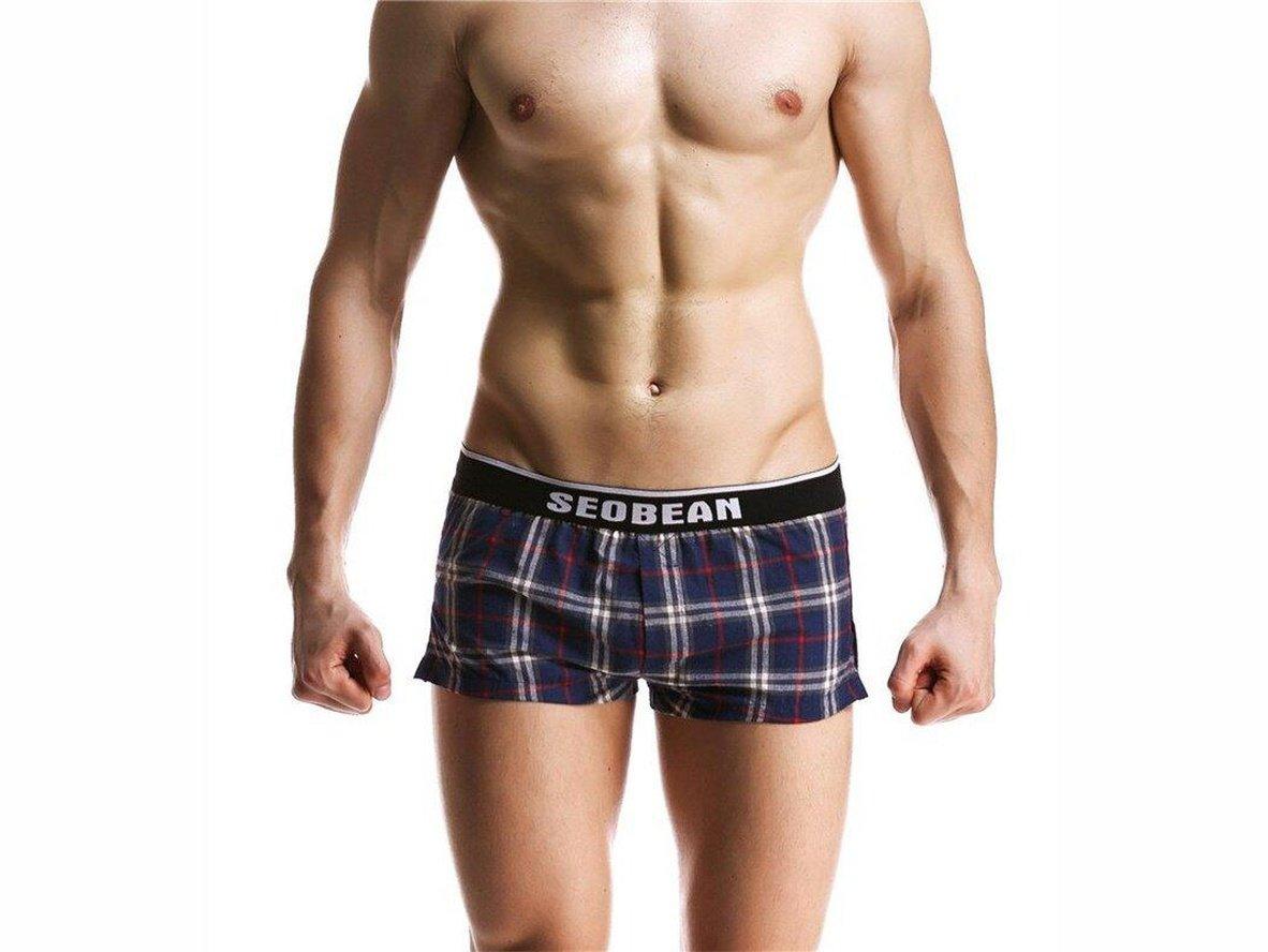 Gay Loungewear | SEOBEAN Cotton Plaid Boxer Briefs