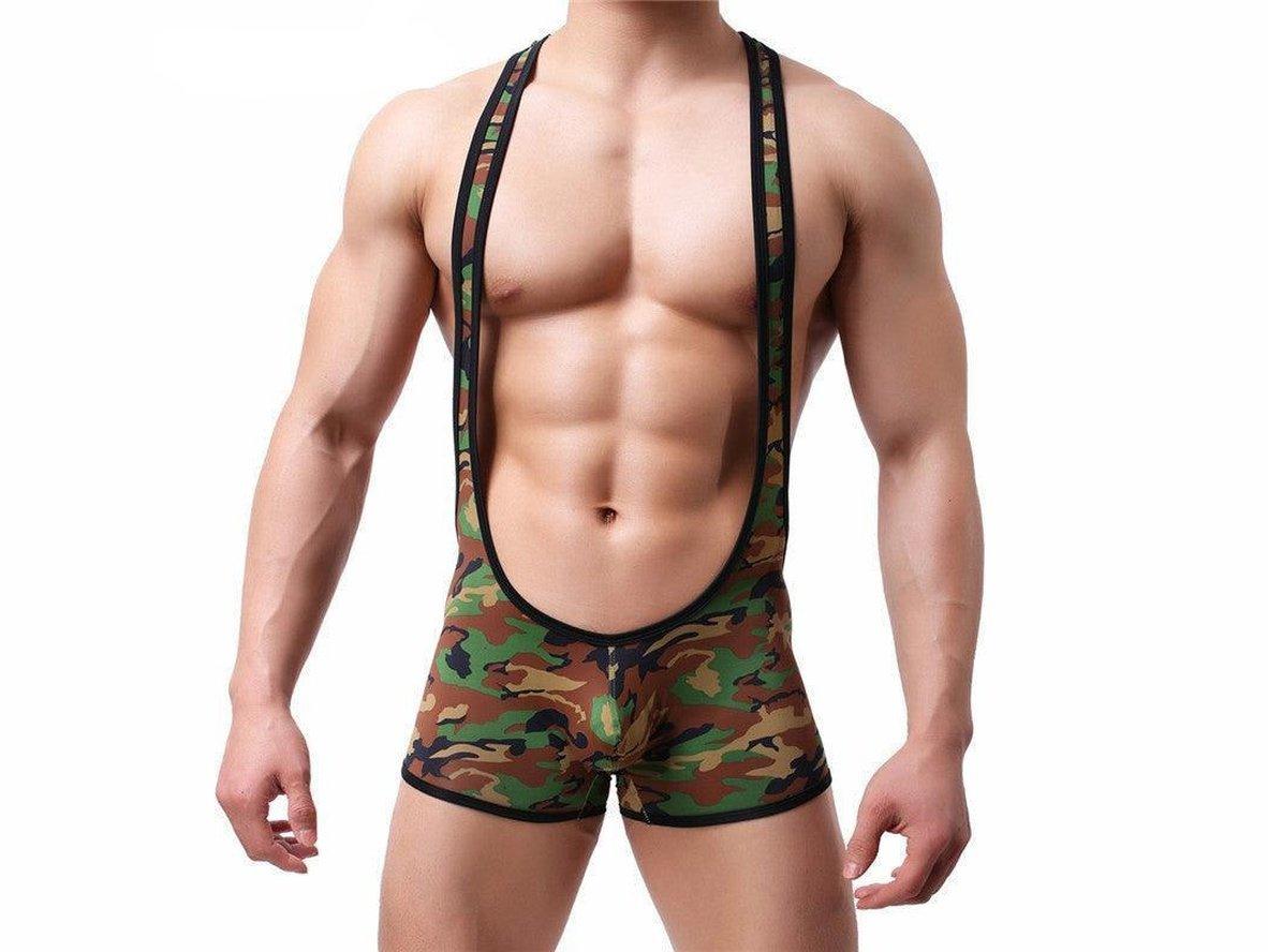 Gay Singlets | Camo Wrestling Singlets