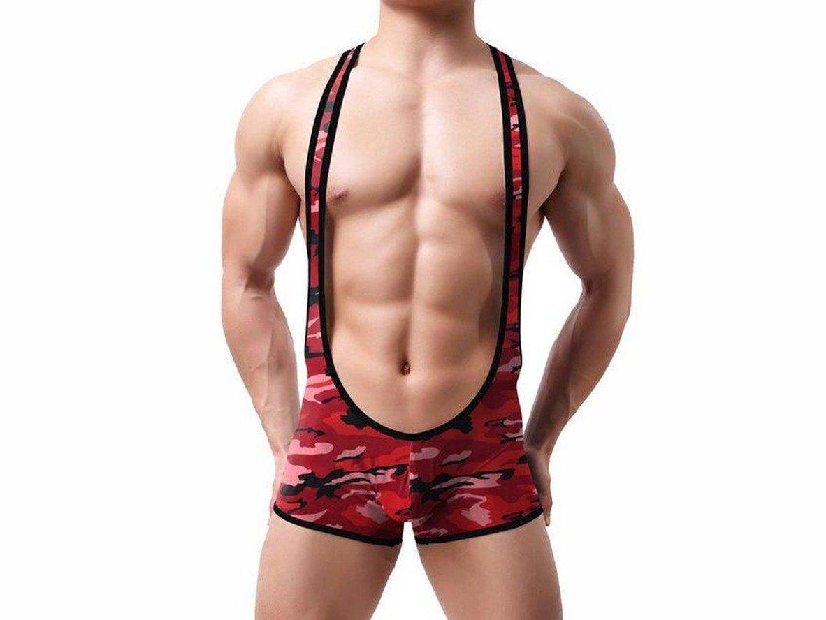 Gay Singlets | Camo Wrestling Singlets