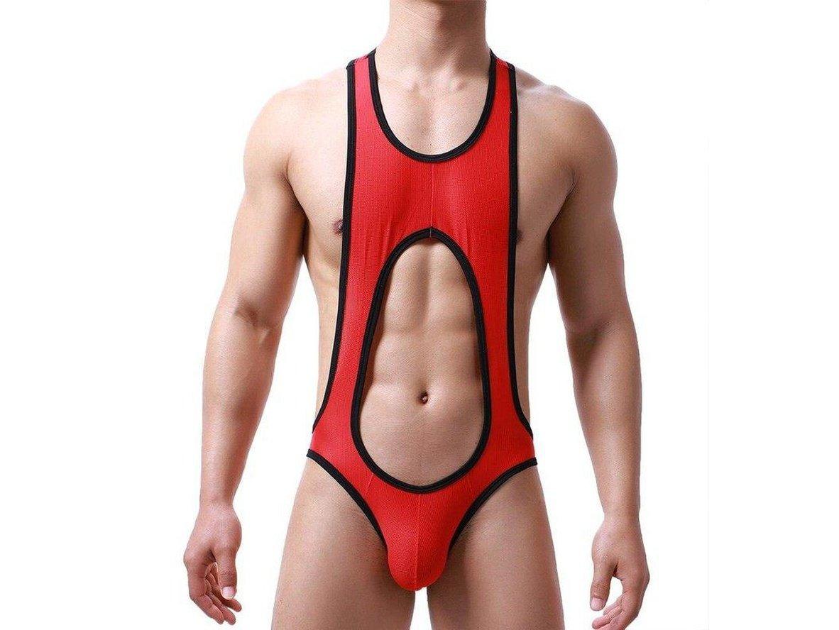 Gay Singlets | Mesh Open Butt Wrestling Singlet