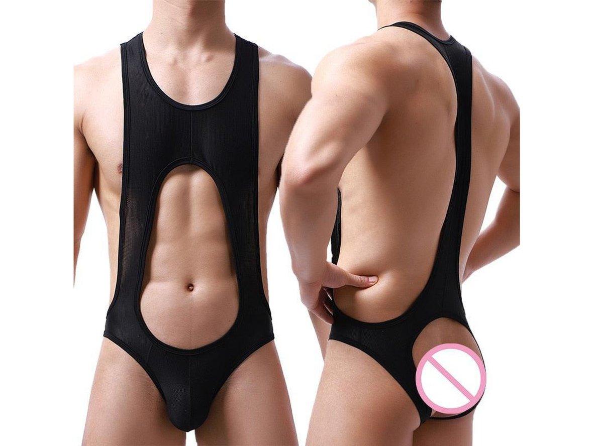 Gay Singlets | Mesh Open Butt Wrestling Singlet
