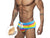 Gay Swim Briefs | DESMIIT Swimwear Sexy Rainbow Push Up Swim Briefs