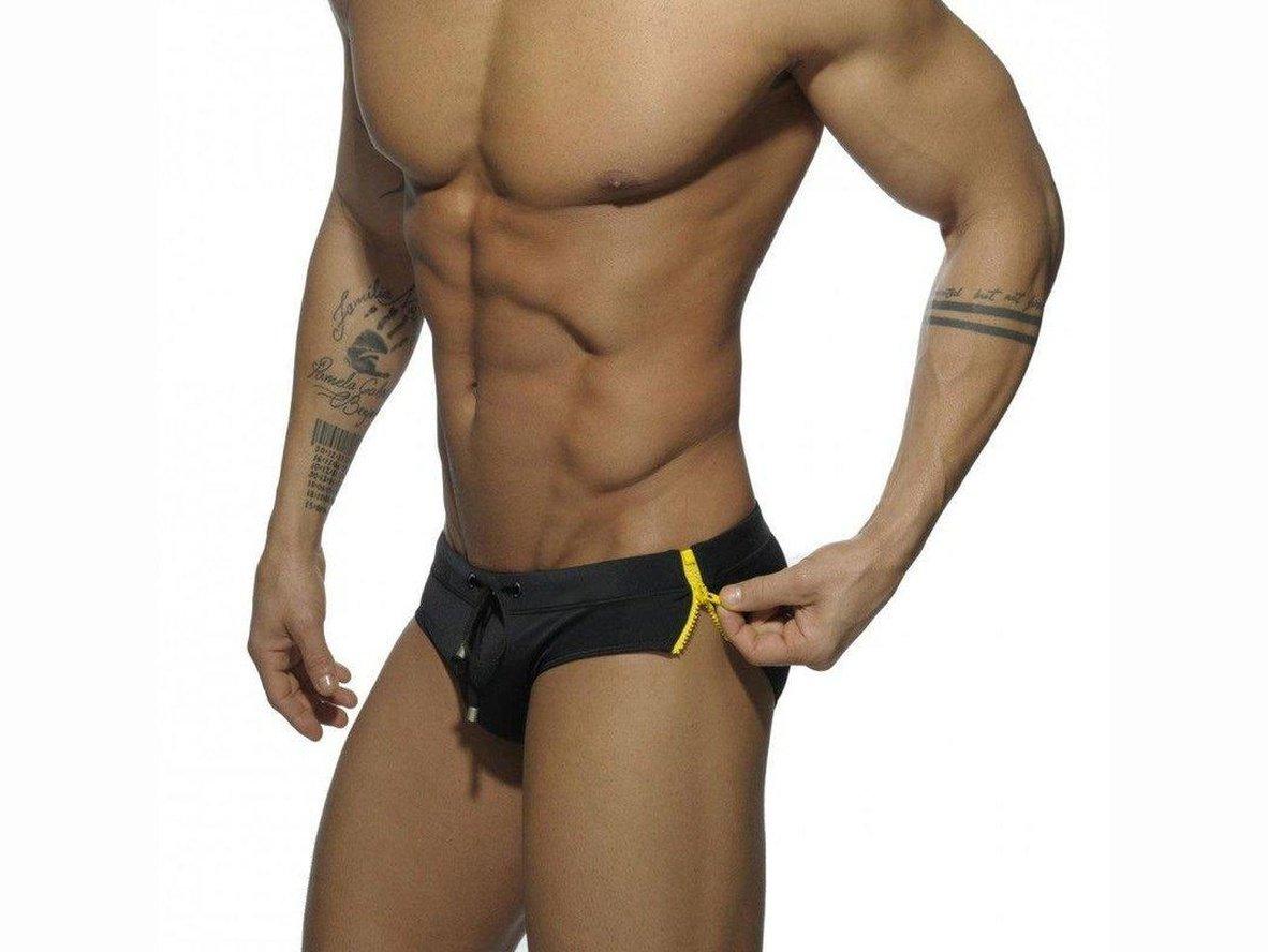 Gay Swim Briefs | Double Sides Zippers Swim Briefs